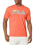 FILA Herren Eagle Printed Logo Tee T-Shirt, Orange,