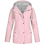 Copelsie Softshelljacke Damen lang, Regenjacke Damen Wasserdicht Atmungsaktiv Mit Kapuze Regenparka Winddicht Regenmantel Wasserdicht Atmungsaktiv Regenjacke Outdoor Jacken mit Kapuze Reg