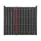 Home Deluxe - WPC Sichtschutzzaun - Ersatzpaneel - Maße: (LxBxH): 8,9 x 0,8 x 180 cm I Blickschutz Windschutz S