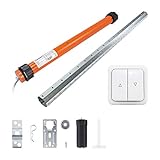 3T-MOTORS Rolladenmotor elektronisch Komplettset mit Wippschalter, Rolladenwelle und Einbaumaterial, für 60 mm 8kant Wellen, verschiedene Größen, Rollo-Set: bis 110