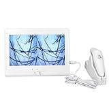 Hautdiagnose-Haaranalysegerät, 12-Zoll-LCD-Bildschirm Kopfhaut-Haarfollikel-Haarhautanalysegerät, 50-fache 200-fache Vergrößerung Follikel-Kopfhaut-Gesundheitserkennungsinstrument(EU)