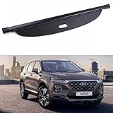 Kofferraumabdeckung für Hyundai Santa Fe IX45 2019 2020 mit Haken Sicherheitsschild Gepäckträgervorhang Versenkbare Trennwand Autozubehö