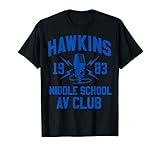 Netflix Stranger Things Hawkins Middle School AV Club 1983 T-S