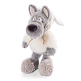 NICI 47081 Kuscheltier Ulvy 35cm – Wolf Plüschtier für Mädchen, Jungen & Babys – Flauschiges Stofftier zum Kuscheln & Spielen – Kuscheliges Schmusetier, Grau/Weiß, 35