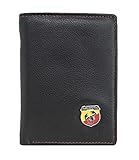 Abart Car Logo Genuine Leather Wallet (Schwarz Red)