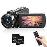 Videokamera Camcorder, MELCAM 1080P 30FPS Vlogging Kamera Recorder für YouTube, FHD IR Nachtsicht Camcorder 3.0 '' IPS-Bildschirm 16X Digital Zoom Digitalkamera mit Fernbedienung