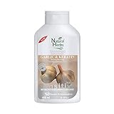 Seed Natural Herbs Keratin Knoblauch Shampoo 400 ml- Geruchlos-Ideal für trockene Kopfhaut und strapaziertes Haar- Anti Haarausfall Frauen & Männer - Keratin Haark