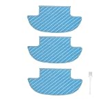 Mikrofasertücher Ersatzteile für Ecovacs Robotics Deebot Slim / Slim2, Mop Tücher Mikrofaser Pads, 3 Stück