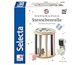 Selecta 64017 Sternchenrolle, Sortierrolle aus Holz, Bellybutton, 13 cm, b