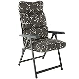 PATIO Klappsessel Lena Gartenstuhl Liegestuhl Sonnenliege Gartenliege klappbar Gartenstuhl Campingstuhl Freizeitliege mit Auflag
