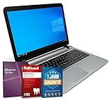 Business 15,6 Zoll Full HD Laptop / Notebook Intel Core i5-6200U@ bis zu 2,8 GHz 4 GB 256 GB SSD mit Windows 10 Pro & GRATIS BullGuard HDMI Webcam inkl. 1 Jahr G