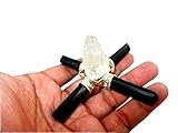 Jet International Natural Crystal Energy Generator 4 Schwarzer Turmalinpunkt Crystal Pyramid Generator Booklet Kristalltherapie Schutz Frieden Macht Fortschritt Wohlstand Bild ist nur eine R