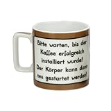 Sheepworld 42479 Tasse Wortheld 'Bitte warten bis der Kaffee erfolgreich installiert wurde! Der Körper kann dann neu gestartet werden!', b