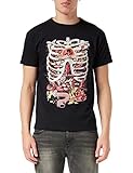 Rick & Morty Anatomie Park Herren-T-Shirt Schwarz M | S-XXL, Netflix Crew Neck Graphic Tee, Geburtstagsgeschenkidee für Männer, für Haus oder Gy