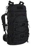 Wisport Trekkingrucksack 55L + inkl. E-Book | Rucksack Camping | Backpack Zelt | Campingrucksack | schwarzer Wanderrucksack groß | Backpacking | Cordura | 55 L | Black | C