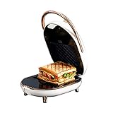 Sandwich Toaster Waffeleisen Deep Fill Panini Maker Toastie Maker mit abnehmbaren Antihaftplatten Spülmaschinenfest Eismaschine Einstellbare Temp