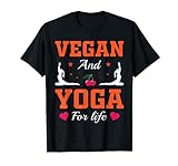 Yoga Veganer und Vegetarier Workout T-S