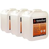 Kaminethanol Icking 30 Liter Bioethanol 100% (3 x 10 L) Premium Qualität - direkt vom Hersteller für Ethanol Kamine, Alkohol-Brenner, Terrasenfeuer, Raumfeuer und Gartenfack