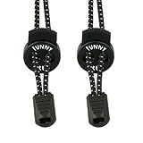FUNNY TREE® Speed-Locks (Active Black) Die Schnürsenkel ohne binden | Elastische Schnürsenkel ideal für Sportschuhe Herren, Damen und Kinder Auch in reflektierend für die dunkle J