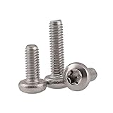 LXBO-FF. 20Pcs Schrauben M2 / M2.5 / M3 / M4 * 4-20mm 304 Edelstahl Sechs-Lobe-Flachkopfschraube SENKKOPFSCHRAUBE (Size : M4x8mm(20pcs))