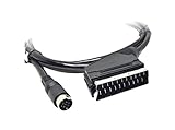 Xoro AV3 Audio/Video Adapterkabel (für HRT 8772/8780, SCART, 1,5 Meter, ACC400513) schw