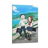 WLLSF Anime Teasing Master Takagi-san Poster, dekoratives Gemälde, Leinwand, Wandkunst, Wohnzimmer, Poster, Schlafzimmer, Malerei, 30 x 45