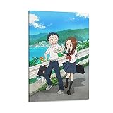 WLLSF Anime Teasing Master Takagi-san Poster, dekoratives Gemälde, Leinwand, Wandkunst, Wohnzimmer, Poster, Schlafzimmer, Malerei, 30 x 45