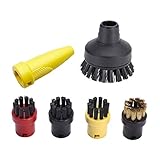 Lenere Rund BüRsten Sprinkler DüSen Kopf für Karcher SC1 SC2 SC3 SC4 GrooE Rund BüRsten Reinigungs BüRste für Dampf Reiniger Kehr M