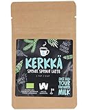 Natürlich Wildkräuter Superfood Fichtenspitzen Latte Pulver 10er Pack mit Vitamin C für Smoothie, Milch oder Joghurt | KERKKÄ Latte Grün Pulver von ARCTIC WARRIORS (10 x 6g)