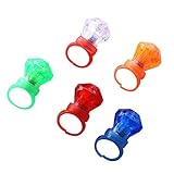 Toyvian 24 Stücke Bunte Led Fingerrings Leuchten Diamant Ringe Spielzeug Party Favors fü