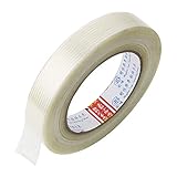 GTIWUNG 1 Stück Filament Verstärktes, 20mm x 50m Filament-Klebeband Glasfaserverstärkt Packband, Filamentband Filament Klebeband Fadenverstärkt, Filament Umreifungsb