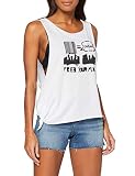 Calvin Klein Damen Side Knot Tank Graffiti berwurf fr Schwimmbekleidung, PVH-Weiß, S