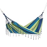 Ultranatura Double Hammock, Bali-Serie, attraktiver Stil & robustes Design, hochwertiges Material und maschinenwaschbar, Liegefläche ca. 220 cm x 160 cm, bis zu 200 kg tragen. Tragetasche ink