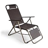 WREEE KlappliegestuhlKlappstuhl, bequemer Gartenliegestuhl, Einzelbüro-Klappbett, Unterstützung 160kg SchwerelosigkeitsstühleSchaukelstuhl(Farbe:style4)