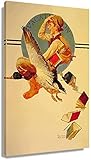 DPZAFL Leinwand Bilder Norman Rockwell - Vacation Boy Riding A Goose Poster Gemäldedrucke Bild Bild Gedruckte Leinwand Gemäldewerk Wand 40x60cm x1 R
