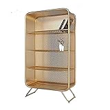 YIJIAHUI Zeitungsständer Boden Bücherregal Bücherregal Eisen Kunst Magazin Racks Zeitung Display Office Organizer für Messe, Konferenz, Büro Showroom (Color : Gold, Size : 80x35x150cm)