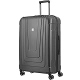 TITAN Koffer 4-Rad Größe L mit Fingerabdruck TSA Schloss, Made in Germany Gepäck Serie X-RAY PRO: Hartschalen Trolley aus ultraleichtem Material, 700924-85, 77 cm, 102 Liter, atomic steel (grau)