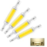 AZMAHT R7S LED Hightlight Glühbirnen R7s LED 78mm Glühbirne 5 10W Dimmbar Hightlight COB Lampe 360 Grad Licht geeignet für Flure & Wandleuchten,Naturweiß