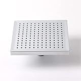 Alysays 8-Zoll-Edelstahl LED Wasserfall Duschkopf Badezimmer Square 20 cm Große Paneel Regen Dusche Deckeneinbau (Color : White)