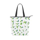 MALPLENA Malpela Schultertasche für Damen, mit Vogel-Silhouette, Grü