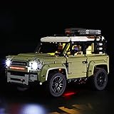 BRIKSMAX Led Beleuchtungsset für Lego Technic Land Rover Defender - Compatible with Lego 42110 Bausteinen Modell - Ohne Lego Set(Remote-Control Version)