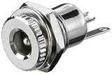 10 Stück DC-Einbaubuchse, Stift 2, 1mm, metallausf. mit Lö
