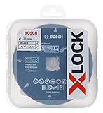 Bosch Professional 5tlg. X-LOCK Trennscheiben Schleifscheiben Set (Edelstahl, Metall, Ø 125 mm, Zubehör Winkelschleifer)