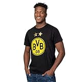 Borussia Dortmund, BVB-T-Shirt mit Logo, Schwarz, M