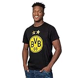 Borussia Dortmund, BVB-T-Shirt mit Logo, Schwarz, M