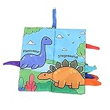 Lernstoffbuch, Hakendesigns Stoffbuch für Baby-Geburtstage für Weihnachten für Baby(Dinosaurier)