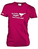 DER FRÜHE Vogel KANN Mich MAL - Style Funshirt - Damen T-Shirt Sorbet Gr. XL