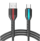 MMLC Typ C Ladekabel,2,4A Schnellladung mit automatischer Ausschaltanzeige,USB C Kabel Schnellladung Kompatibel mit Samsung Galaxy S10/S9/S8/S20 Plus/A51/A11,Note 10 9 8 und Anderen USB-C G