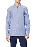 Tommy Hilfiger Herren Slim Melange Dobby Shirt Hemd, Greek Isle Blue, 56