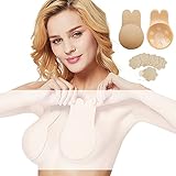 YQHbe Klebe BH, Unsichtbarer Push Up BH Lift Up BH TräGerlos Silikon Selbstklebend BH FüR RüCkenfreies Abendkleid GrößE 13CM für D/E (XL) (XL)